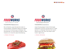 Tablet Screenshot of foodworks.com